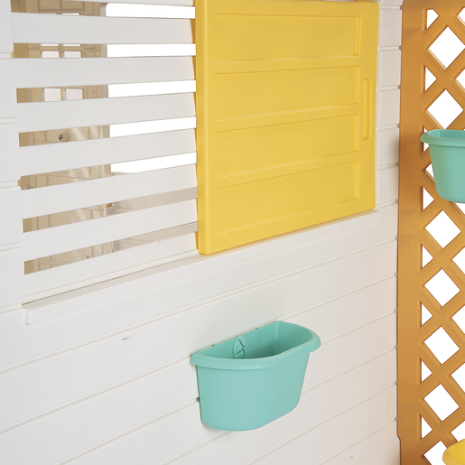 Dolu White and Yellow Playhouse with Electronic Doorbell