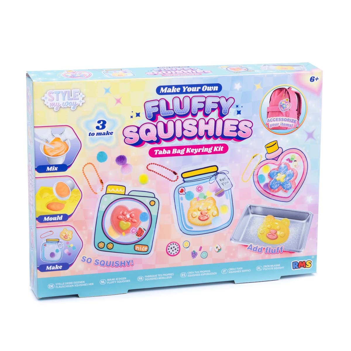 Shaker Charm Squishies 3 Pack Craft Set