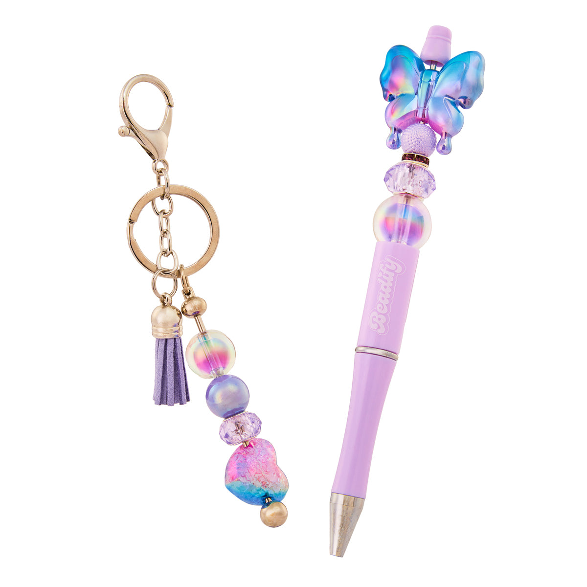 Beadify Pen Charms Keyring Craft Set (Styles Vary)