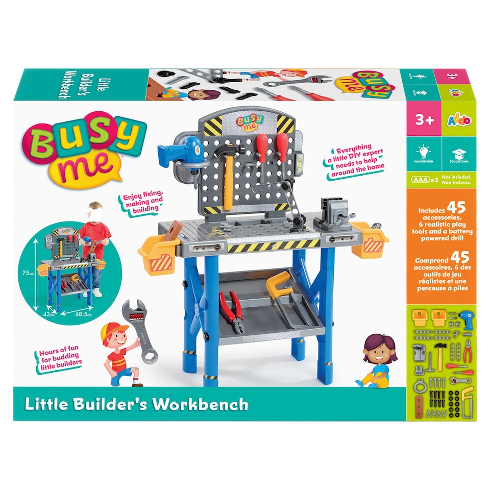 Busy Me Little Builder's Workbench