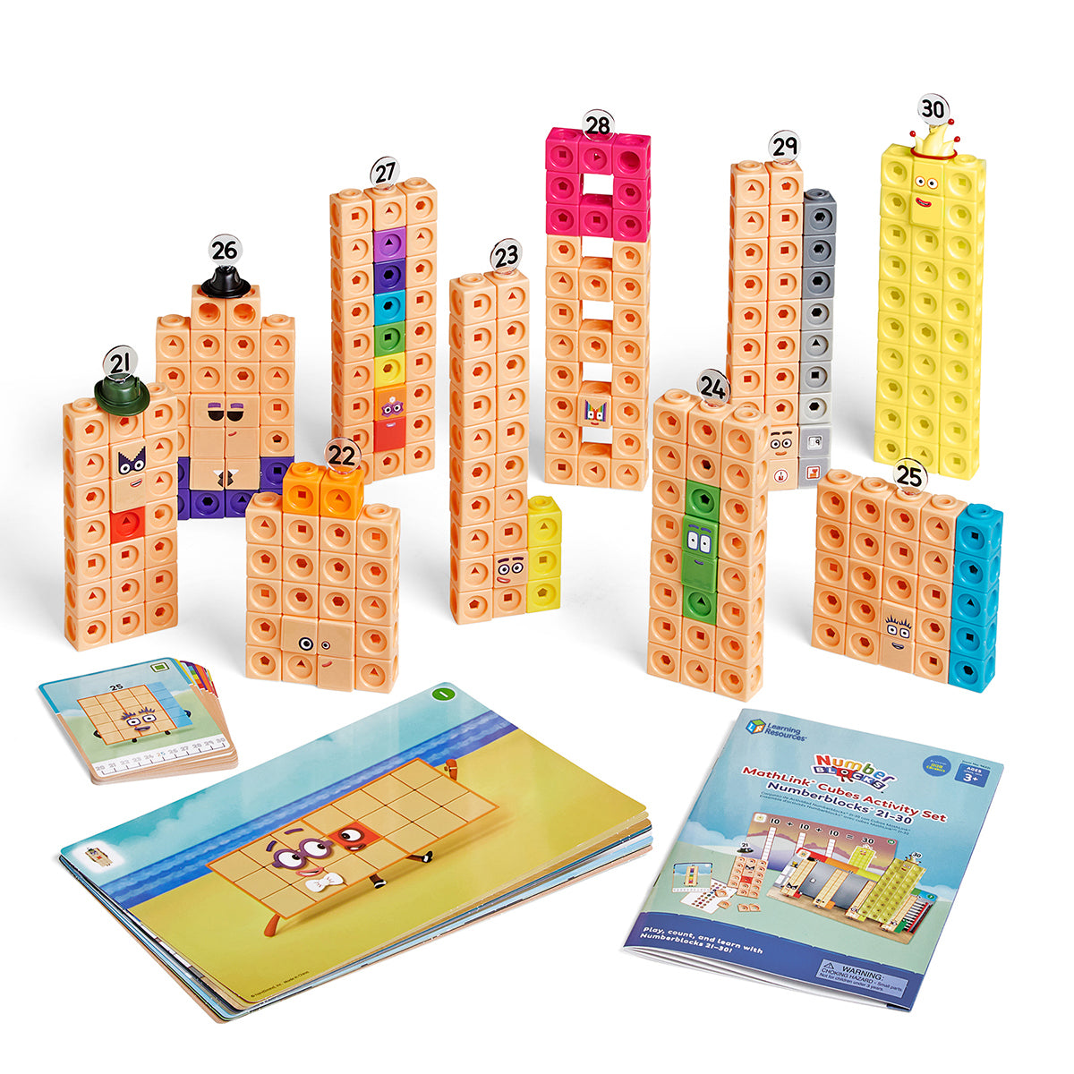 Numberblocks MathLink Cubes 21-30 Activity Set