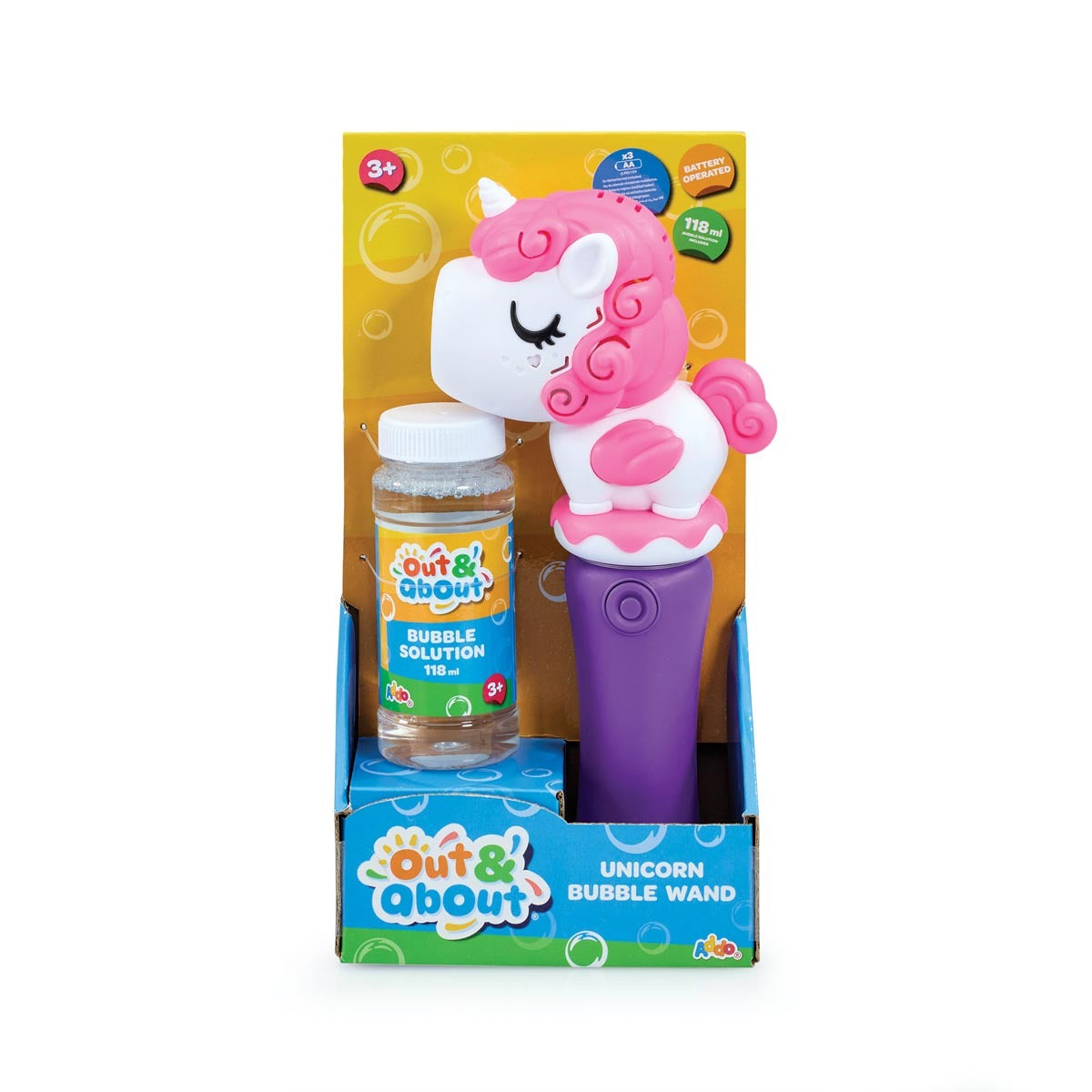 Out and About Unicorn Bubble Wand