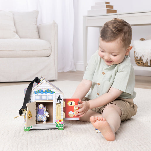 Melissa & Doug Doorbell house Wooden Dollhouse Playset