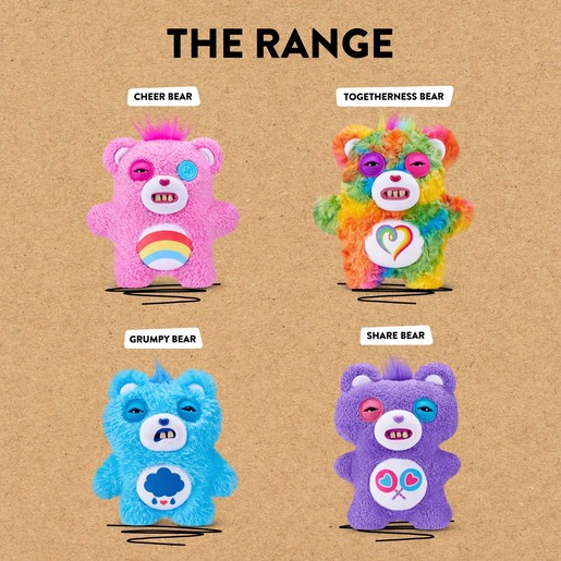 Fuggler Care Bears Share Bear Soft Toy (Styles Vary)