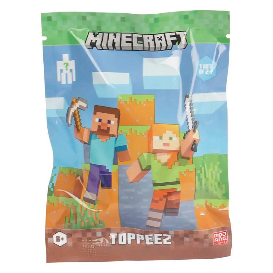 Minecraft 3D Toppeez in foilbag (Characters Vary)