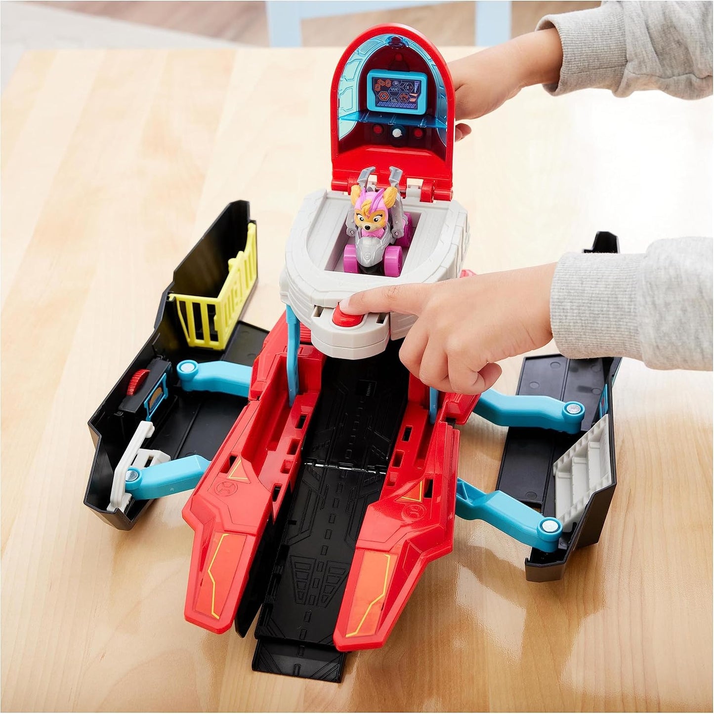 Paw Patrol The Mighty Movie - Pup Squad Air Craft Carrier HQ Playset