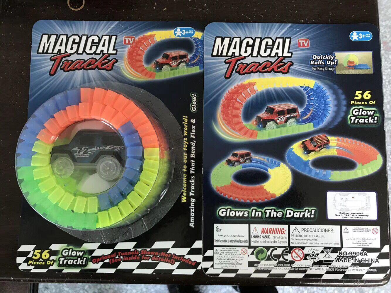 Power Joy Power Joy Magical Glow Tracks 56 Pieces Battery Operated