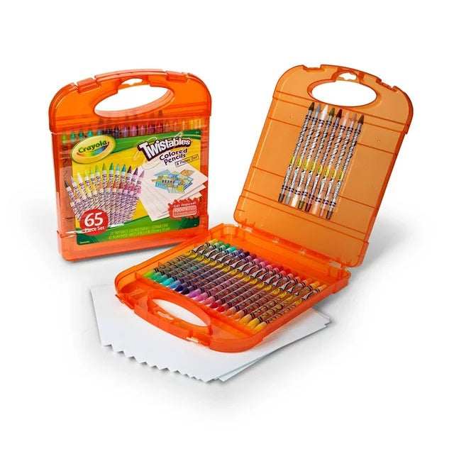 Crayola Twistable 25 Colored Pencils & Paper Set