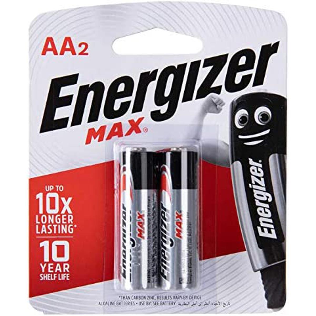 Energizer MAX AA2 Batteries - 2 Pack