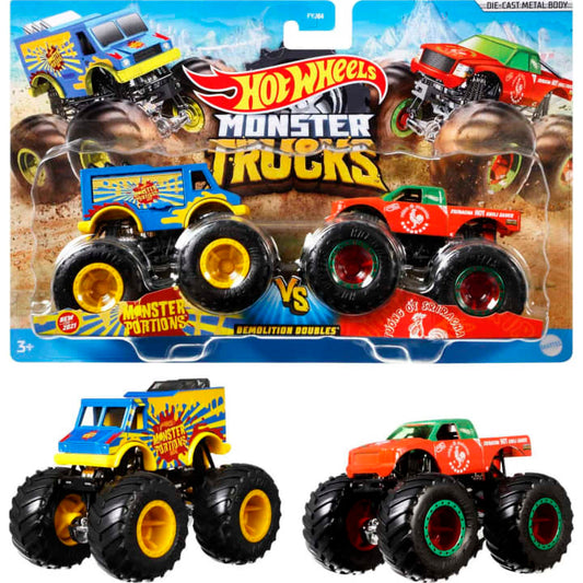 Hot Wheels - Monster Trucks 1:64 Scale 2-Packs FYJ64