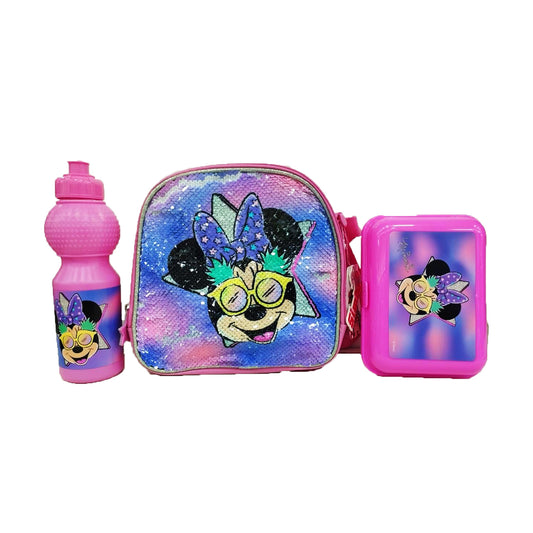 Disney Minnie - Lunch Bag With Bottle And Lunch Box