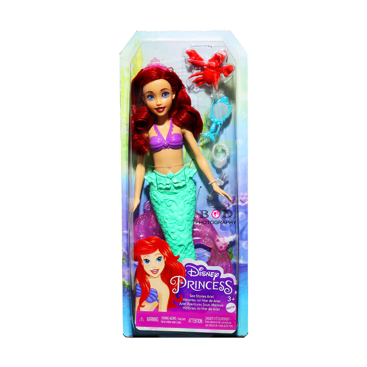 Disney Princess - Mermaid Ariel And Accessories (Styles Vary) HLW34