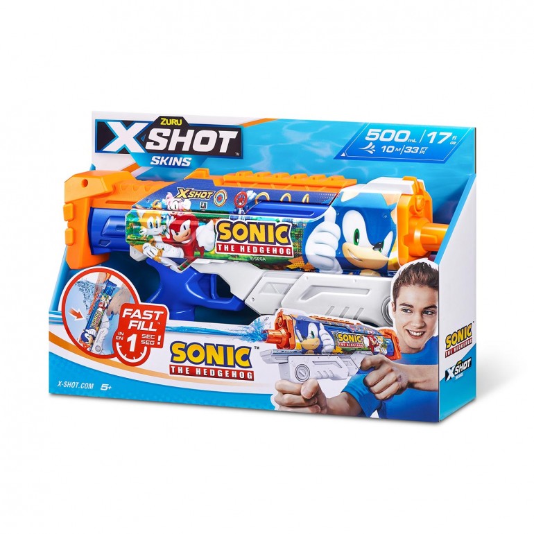 X Shot Water Hyperload Fast Fill Skins Sonic