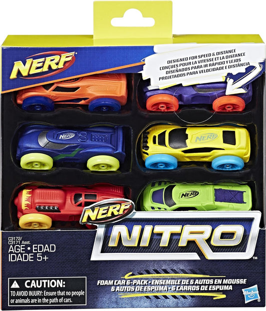 Nerf Nitro Foam Car 6 Pack
