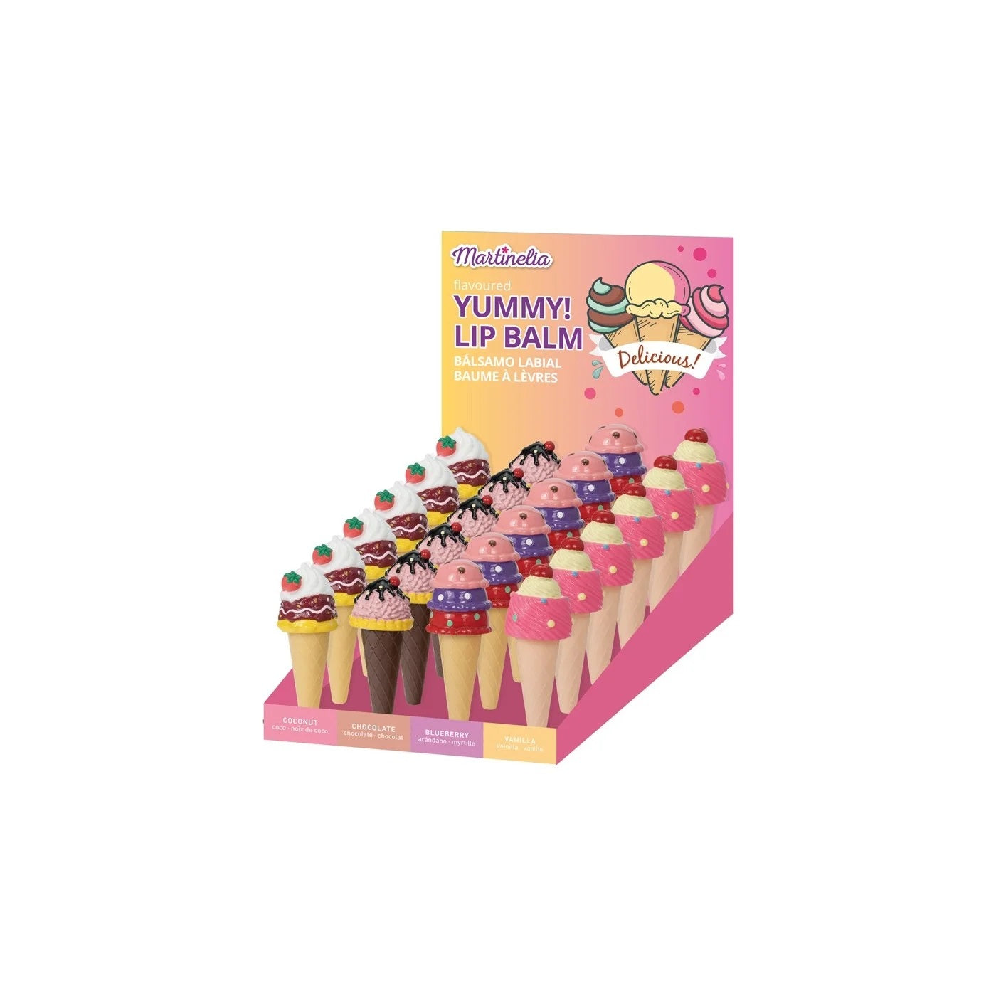 Martinelia Yummy Lip Balm Ice Cream (Styles Vary) one supplied