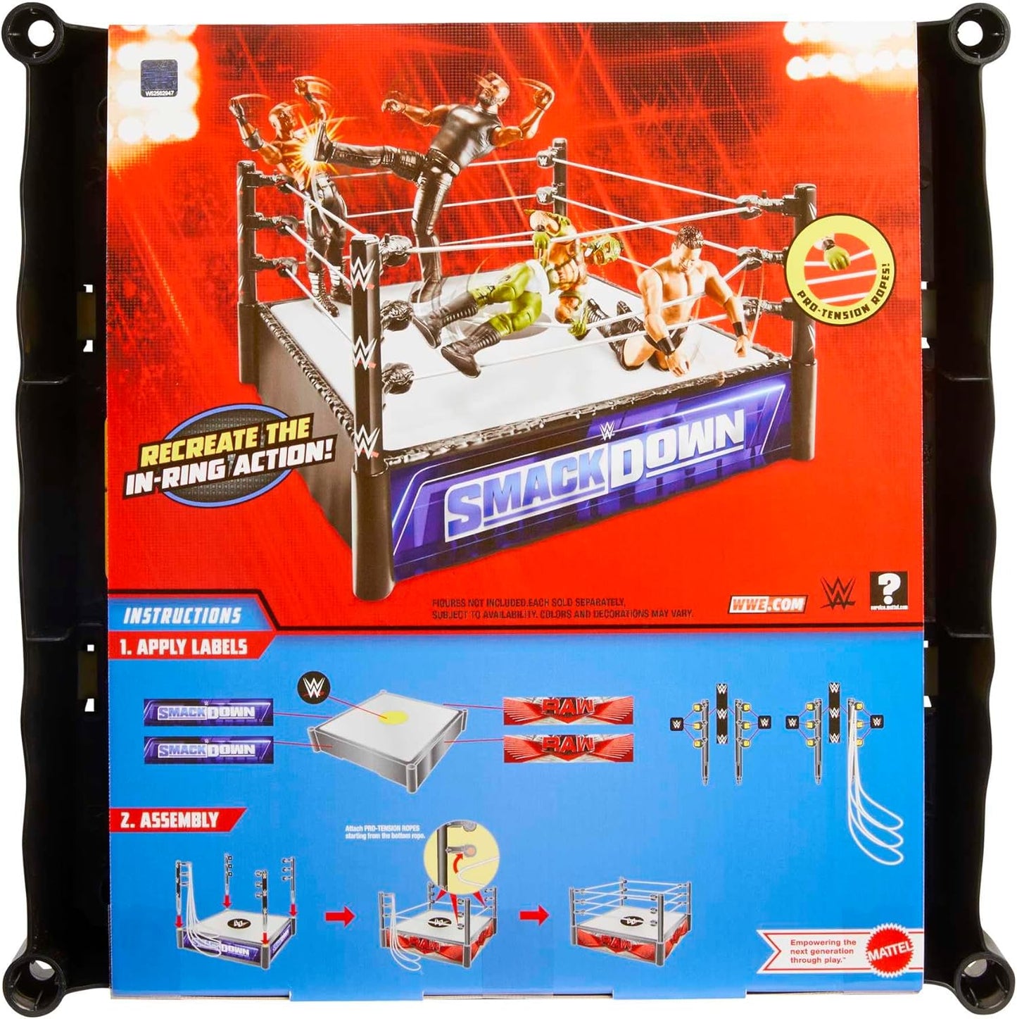 WWE Superstar Ring With Spring-Loaded Mat