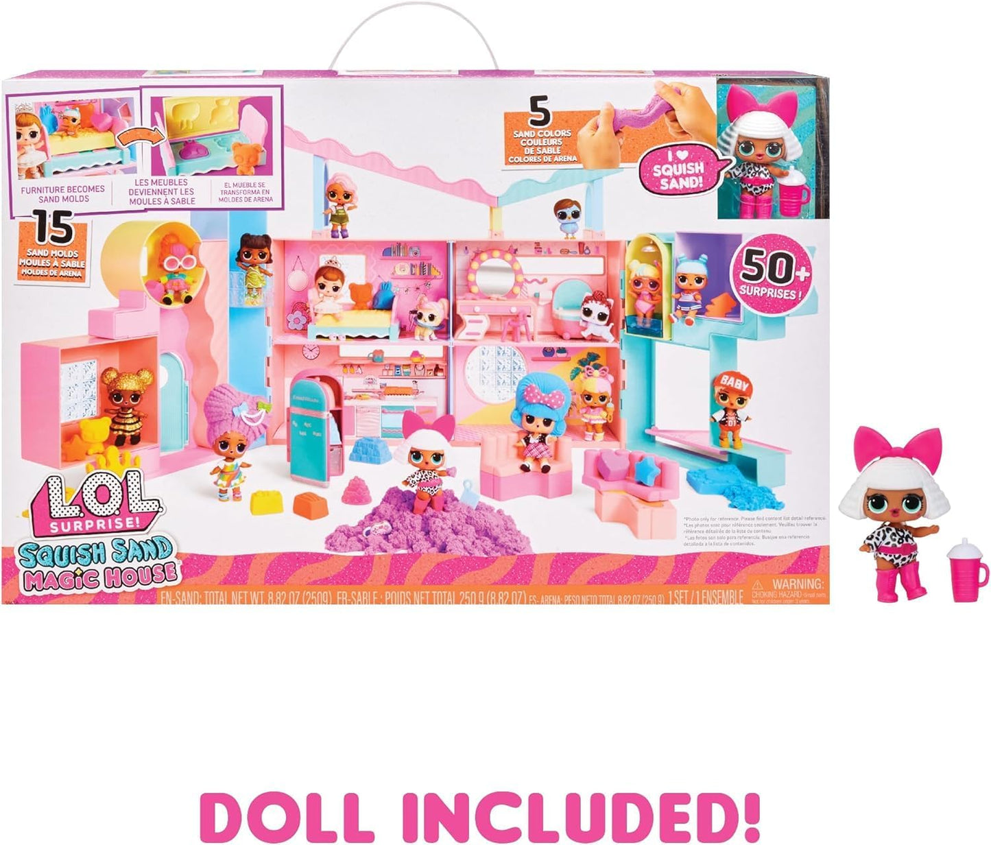 L.O.L. Surprise Squish Sand Magic House With Tots Playset