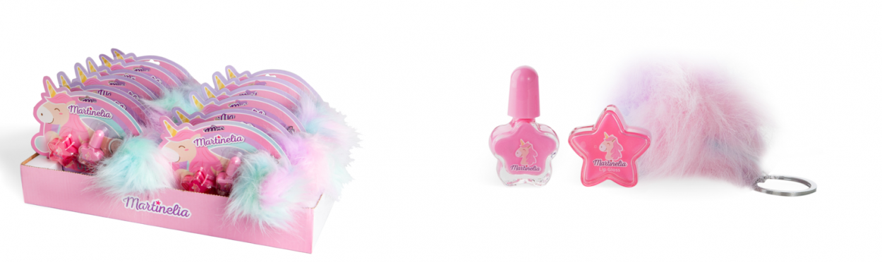 Martinelia Little Unicorn Nail Polish, Lip Balm & Keychain
