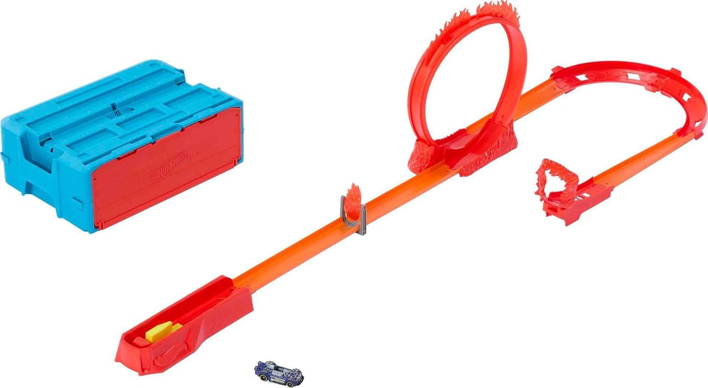 Hot Wheels Track Builder Flame Stunt Pack