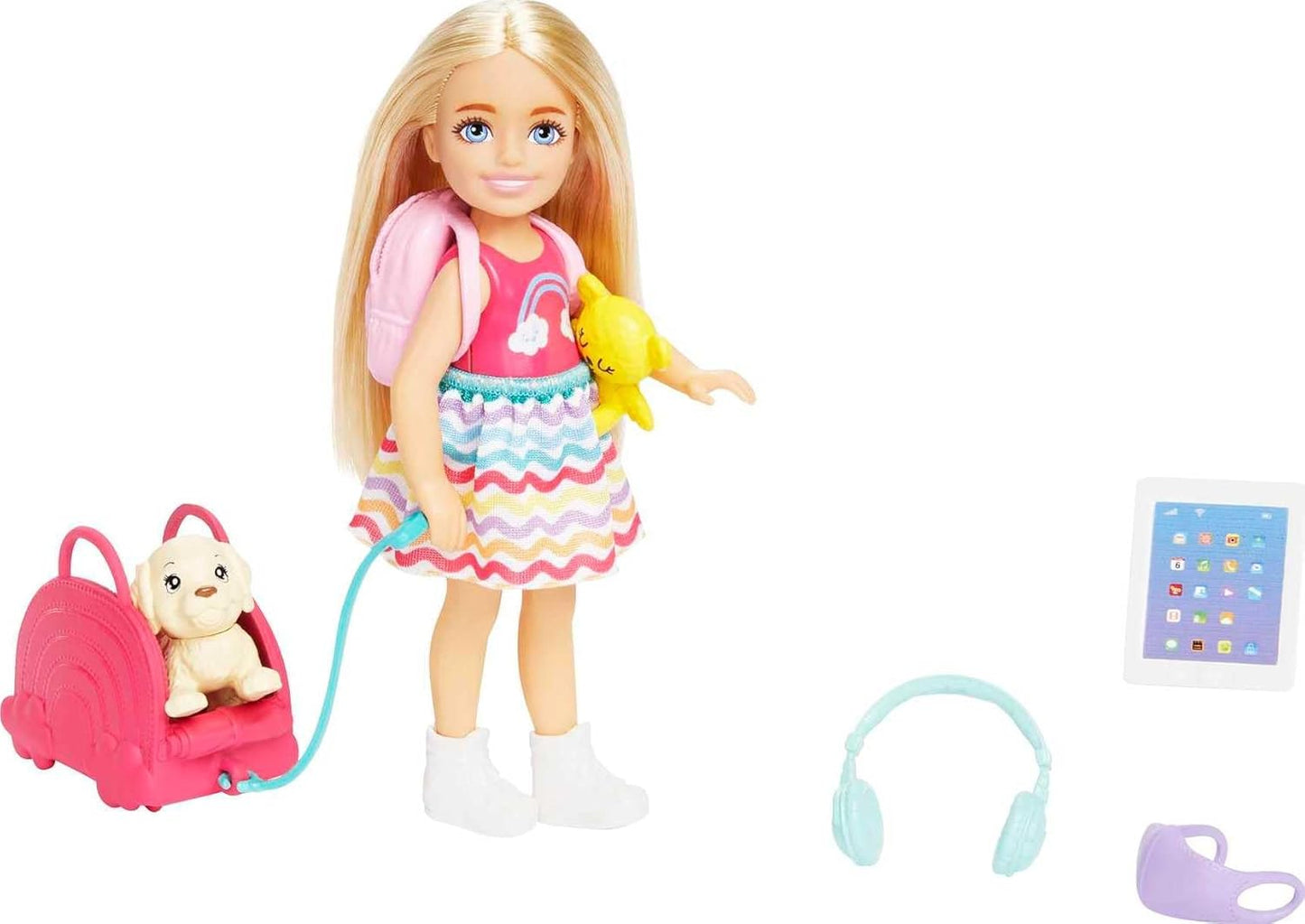 Barbie Chelsea Small Doll & 6 Accessories