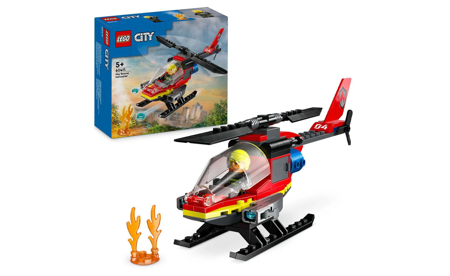 Lego City 60411 Fire Rescue Helicopter