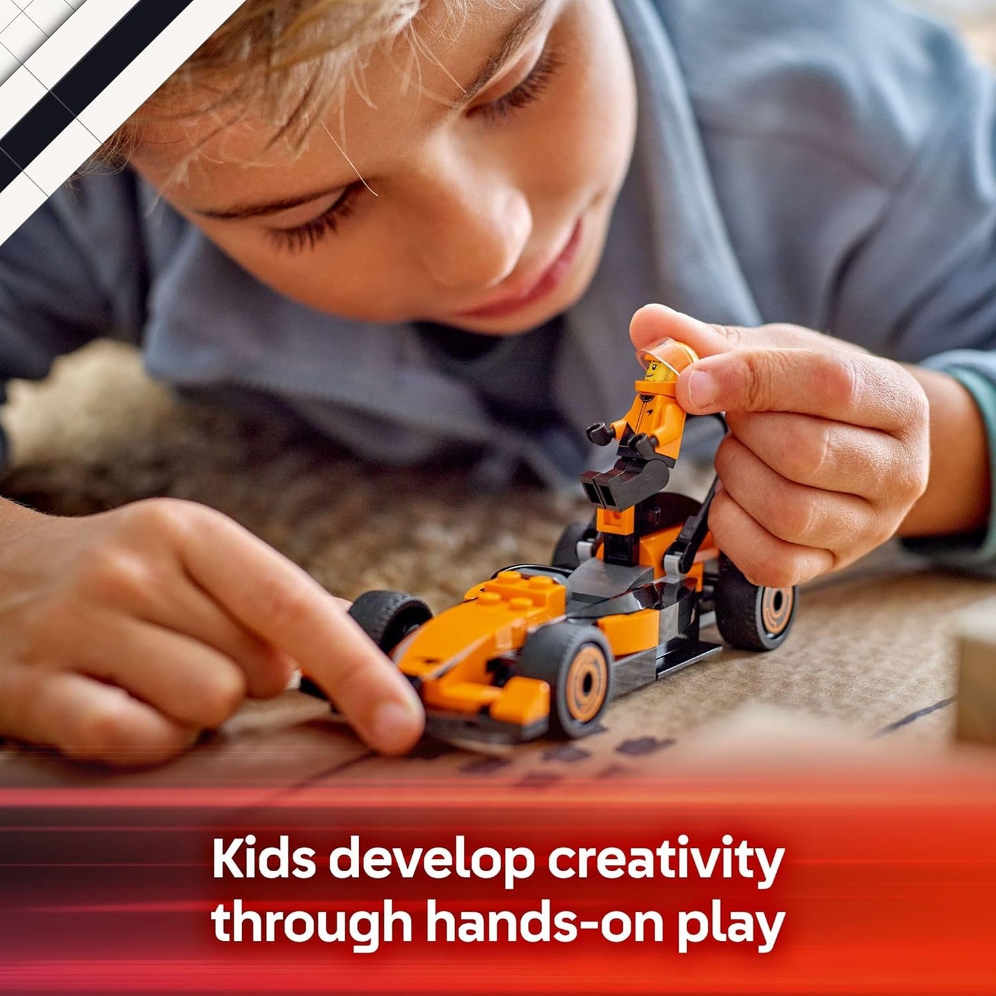 Lego City 60442 F1 Driver with McLaren Race Car
