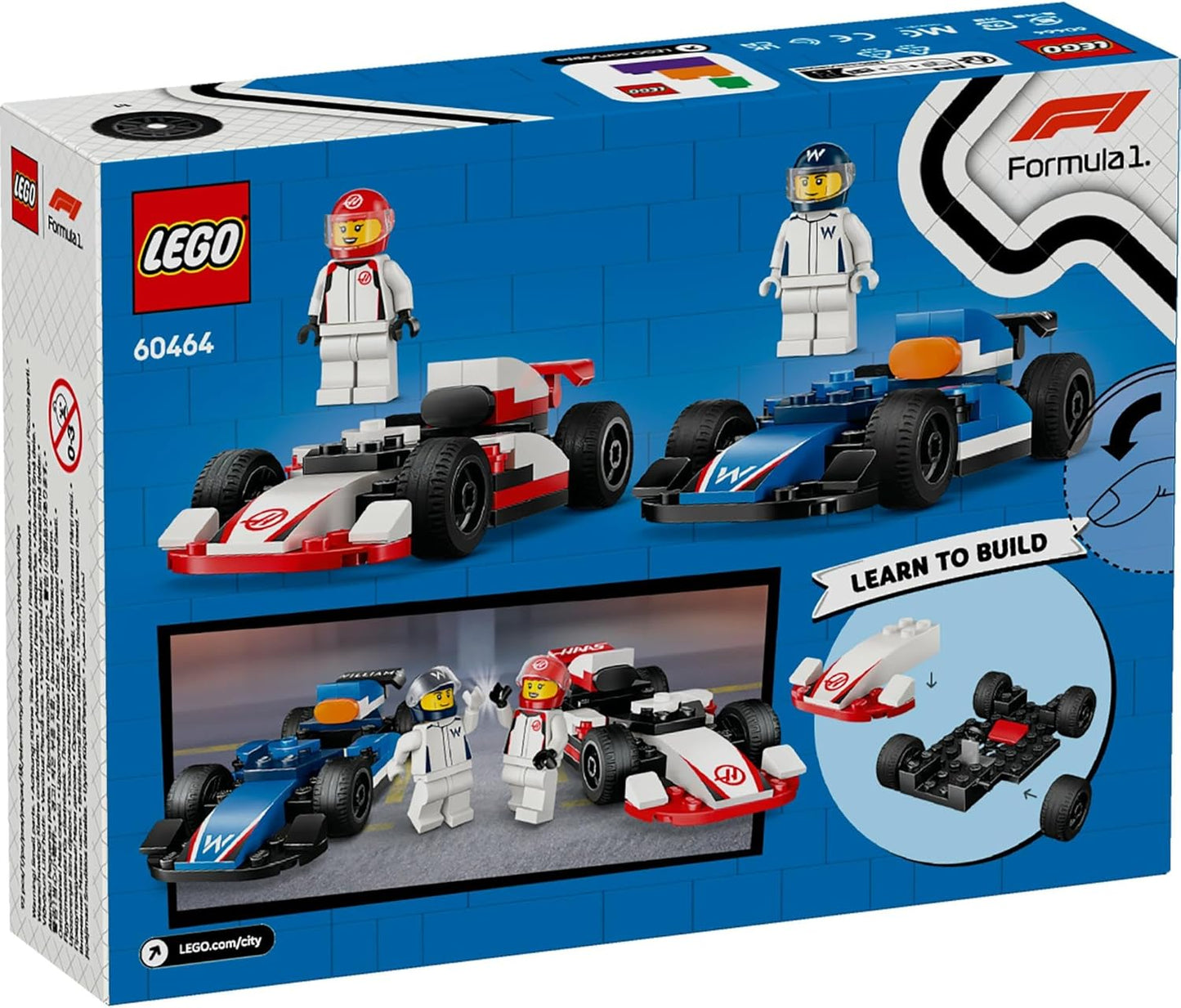 Lego City 60464 F1® Williams Racing & Haas F1® Race Cars