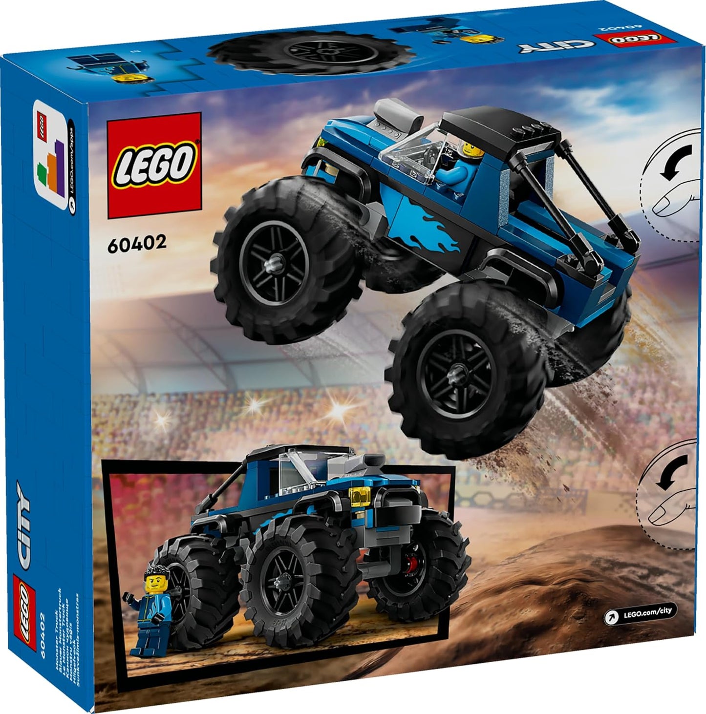 Lego City 60402 Blue Monster Truck Off-Road Car