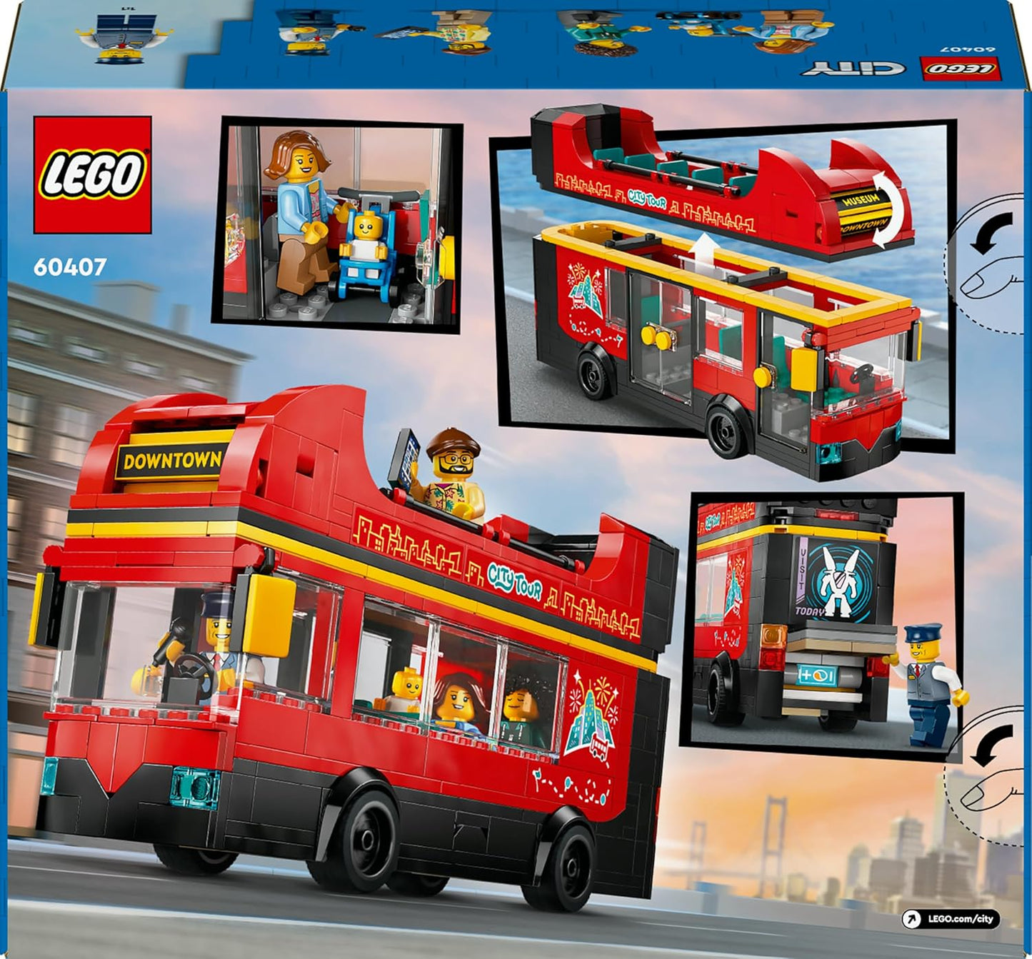 Lego City 60407 Red Sightseeing Bus