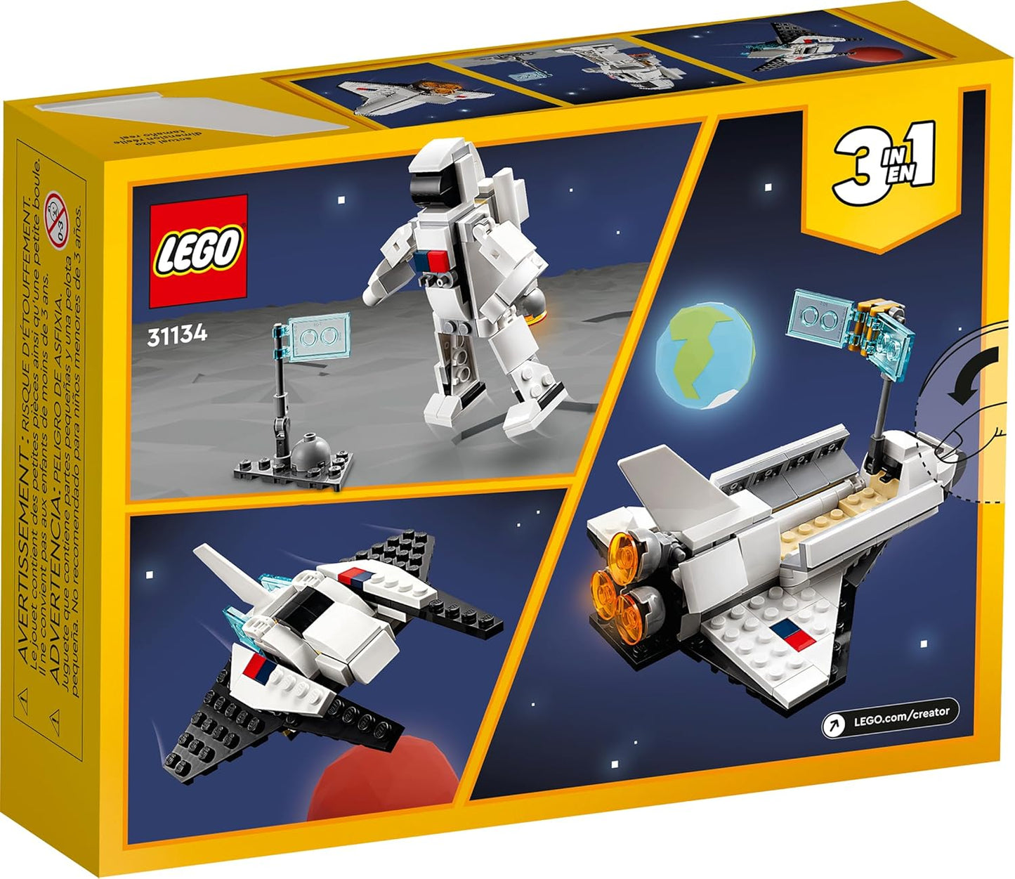Lego Creator 31134 3 in 1 Space Shuttle