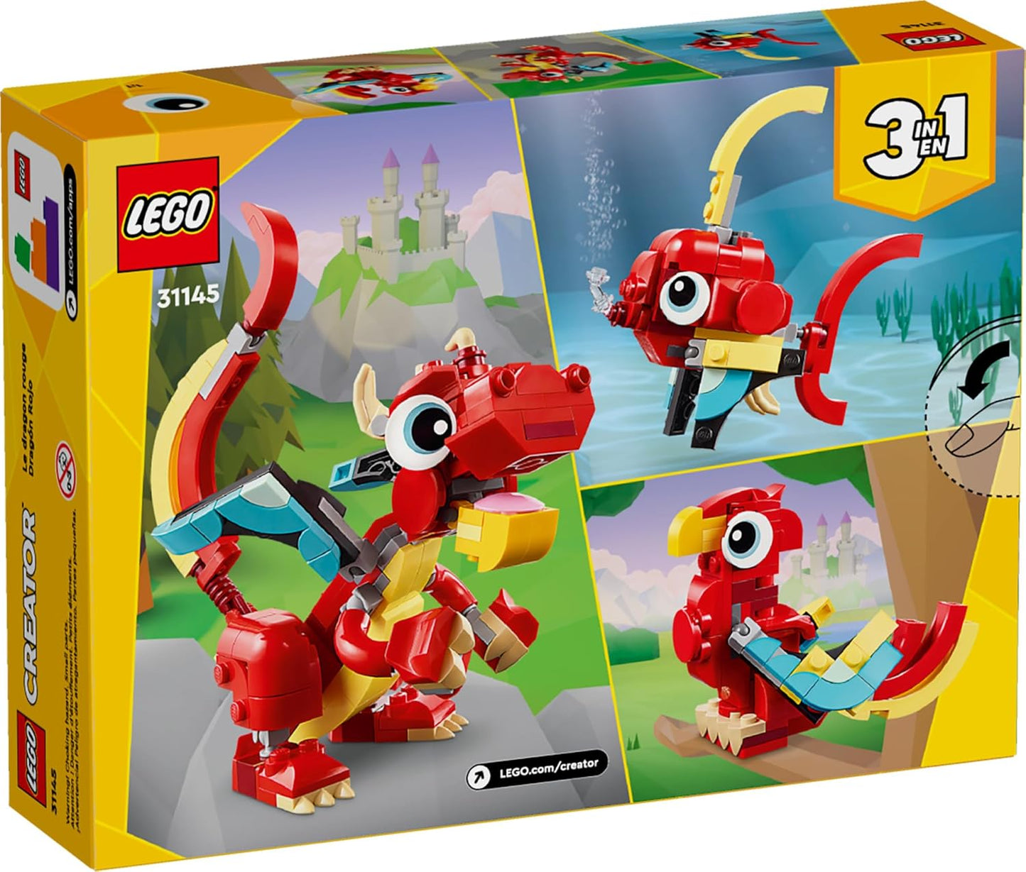 Lego Creator 31145 3 in 1 Red Dragon
