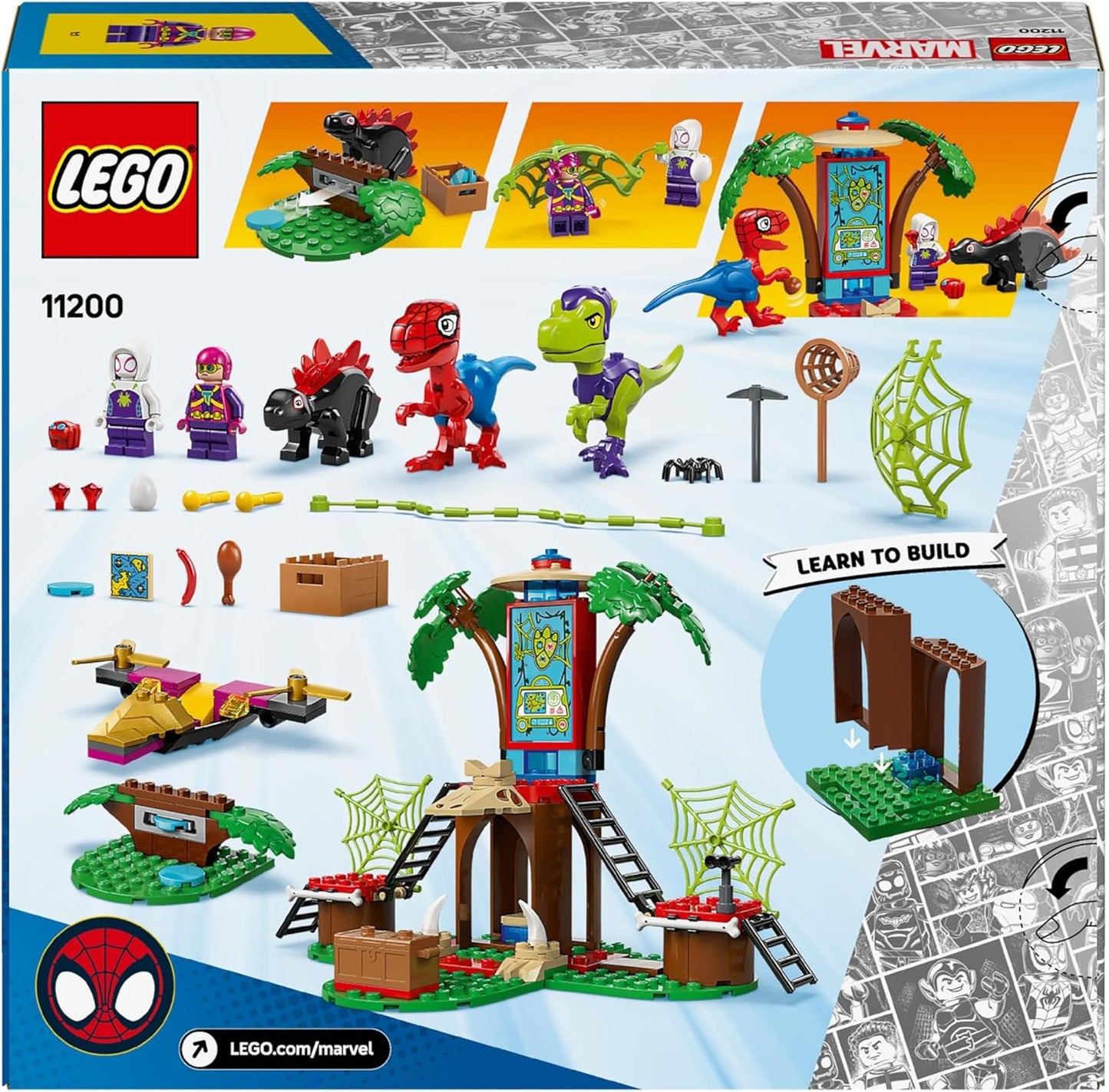 Lego Marvels 11200 Spidey and Gobby's Raptor Battle at Tree House HQ