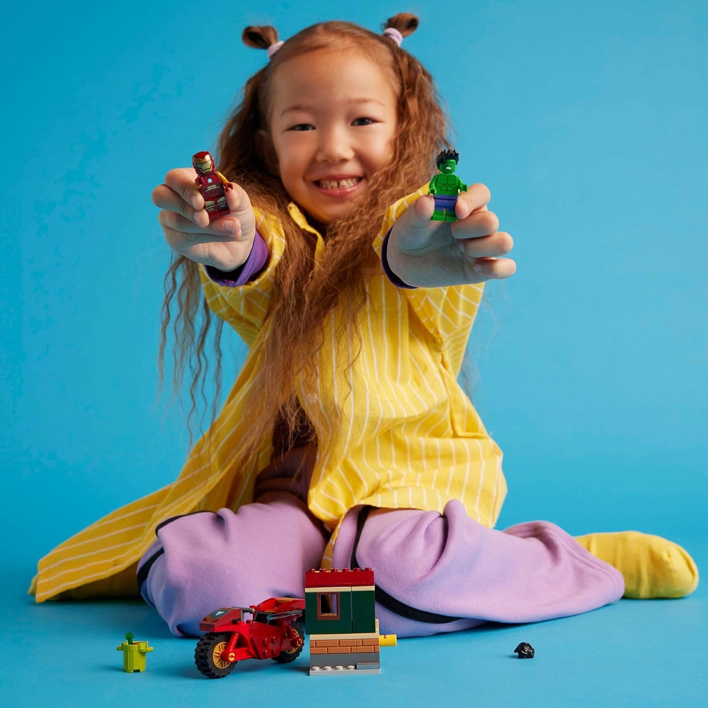 Lego Marvels 76287 Iron Man with Bike and The Hulk