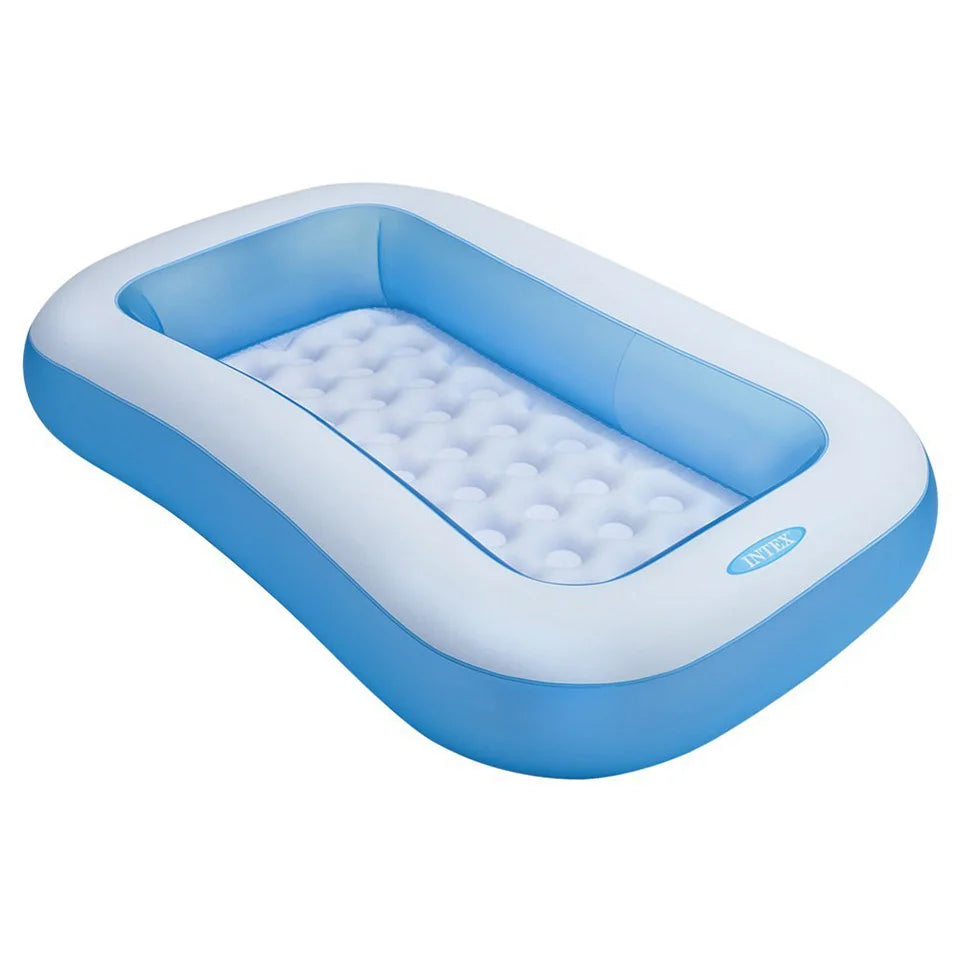 Intex Rectangular Inflatable Kiddie Pool Blue