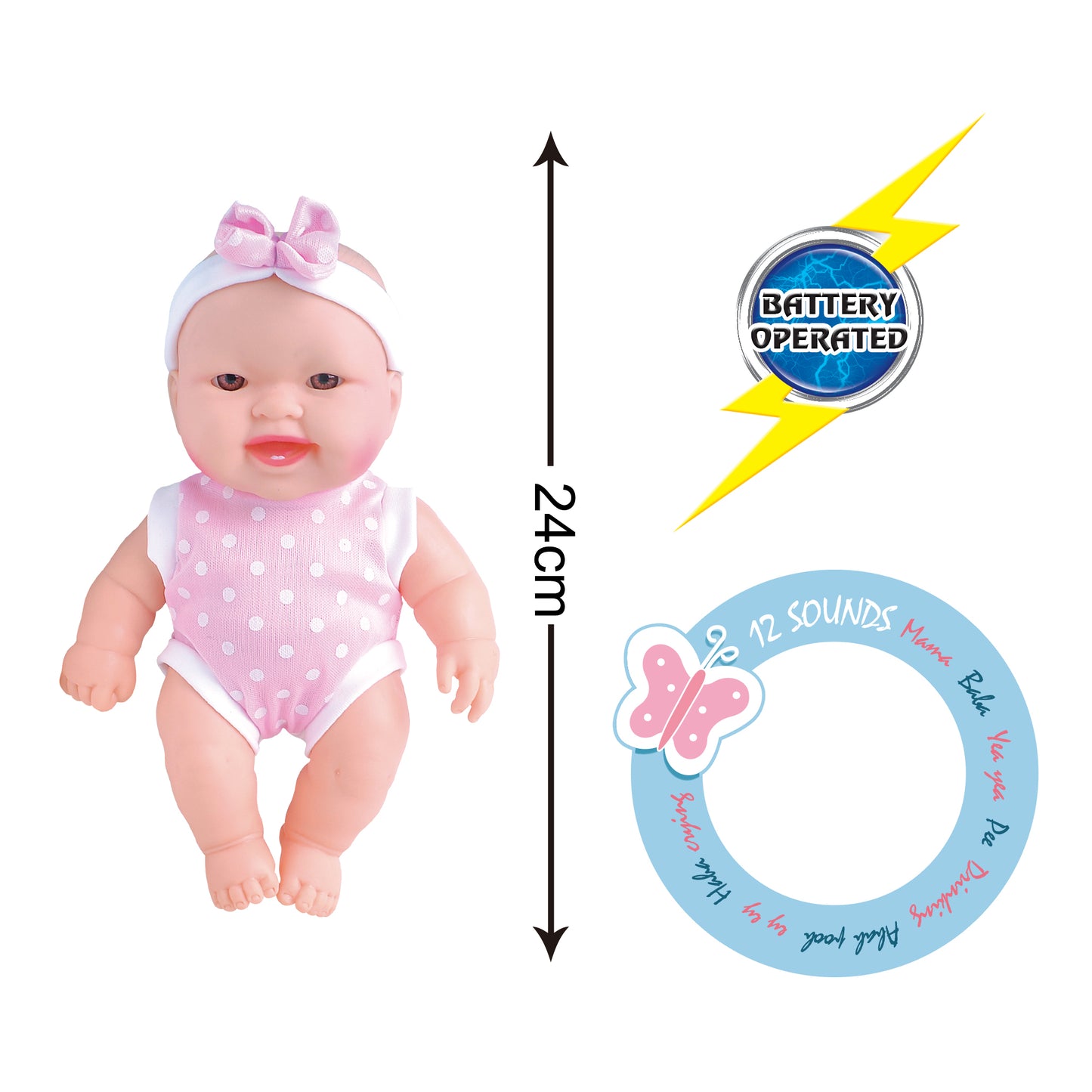 Baby Cayla Minime 24cm (Styles Vary)