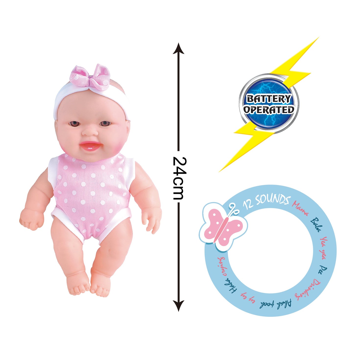 Baby Cayla Minime 24cm (Styles Vary)