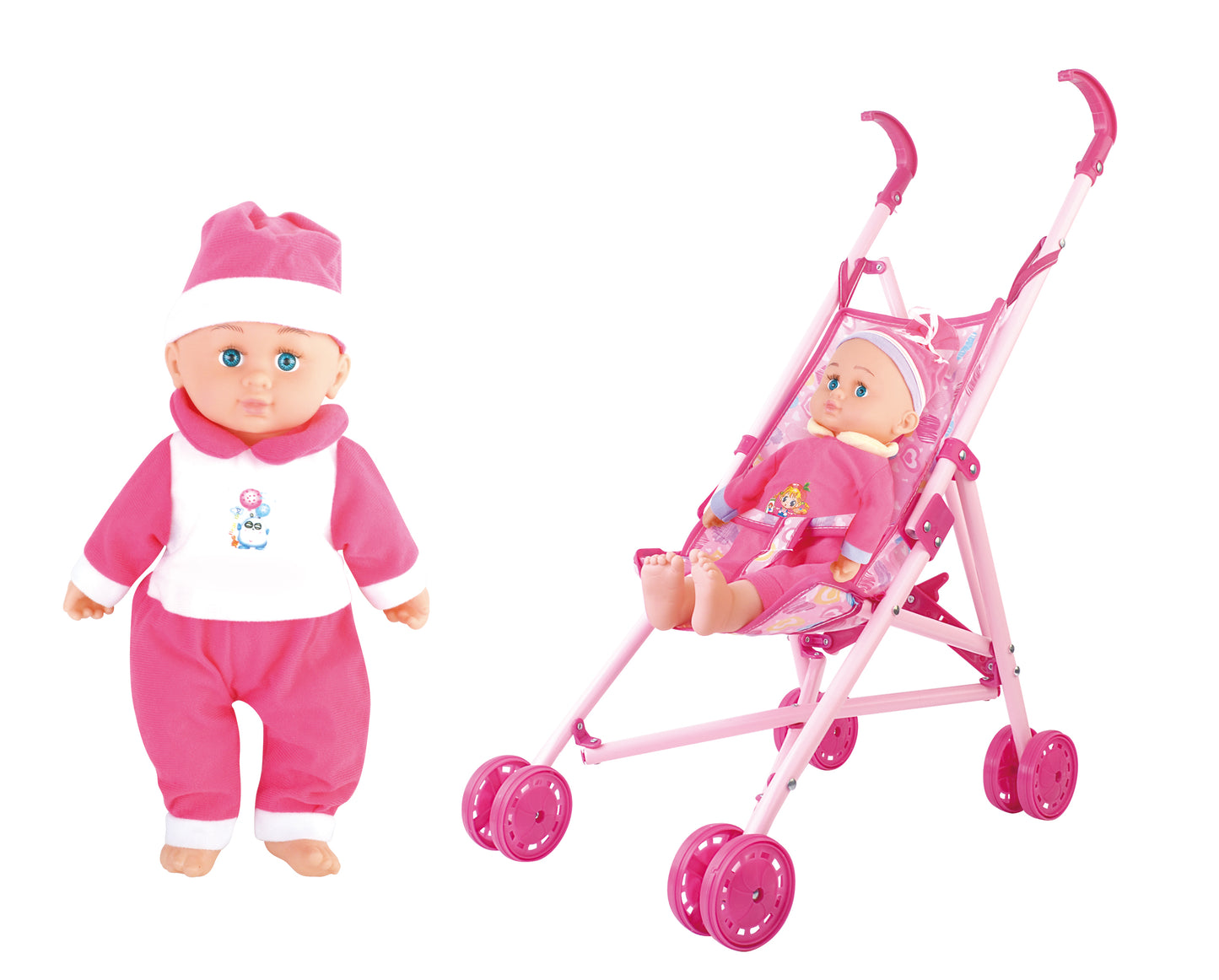 Baby Cayla Trolley with Doll 40 Cm