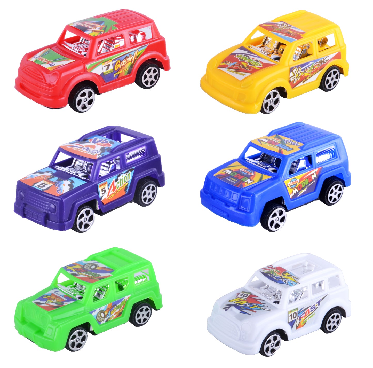 Everyday Toy Pull Back Racing Car 6pcs