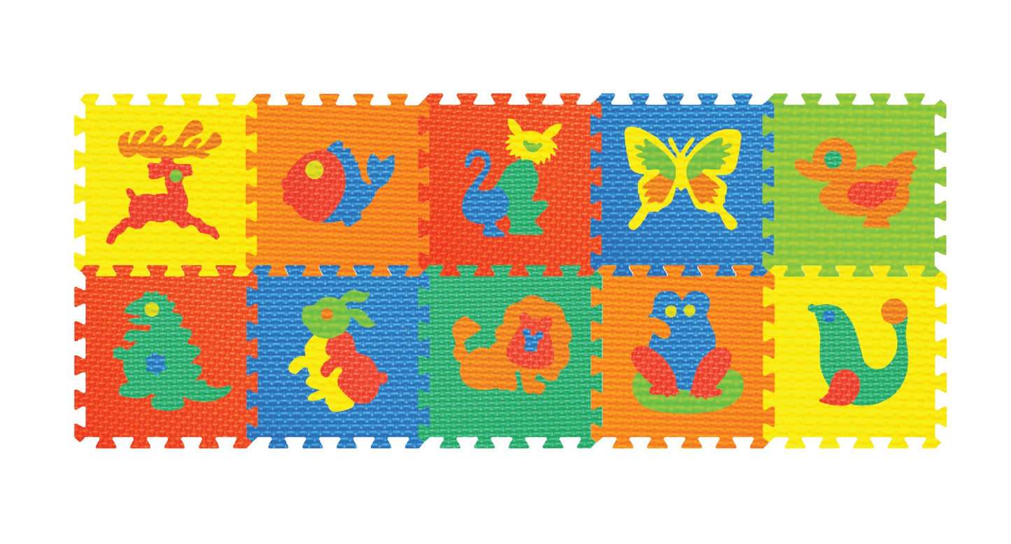 Power Joy - Puzzle Mat Animal 30 x 30cm 10pcs