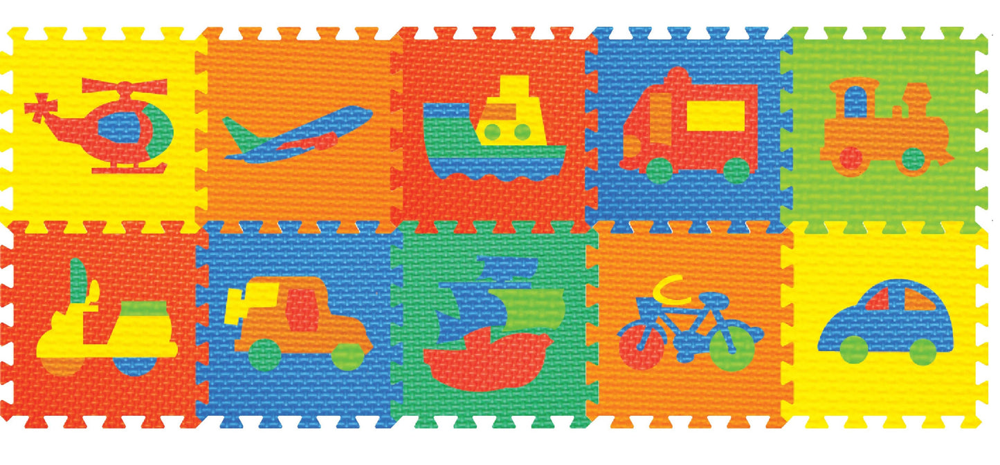 Power Joy Puzzle Mat Vehicle 30X30cm 10pieces
