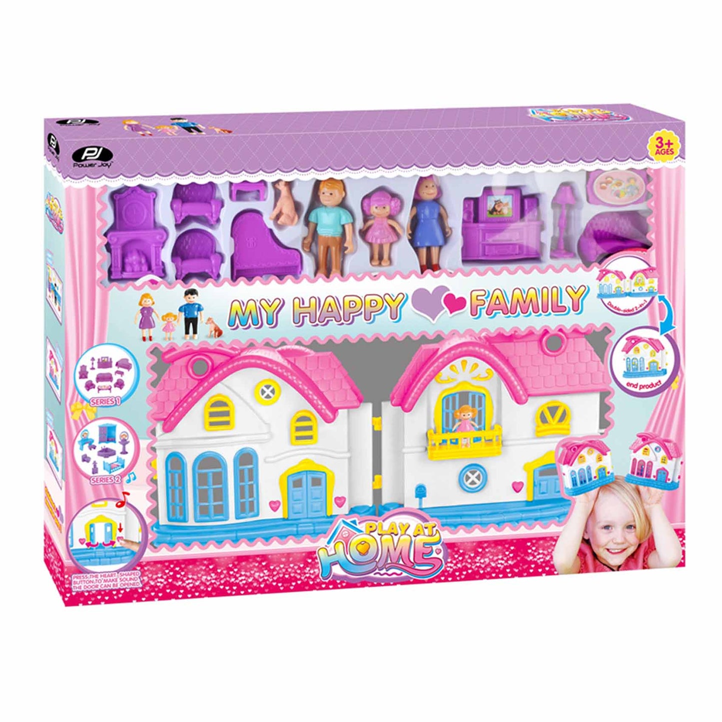 Power Joy Play Home My Happy Family House Set Battery Operated