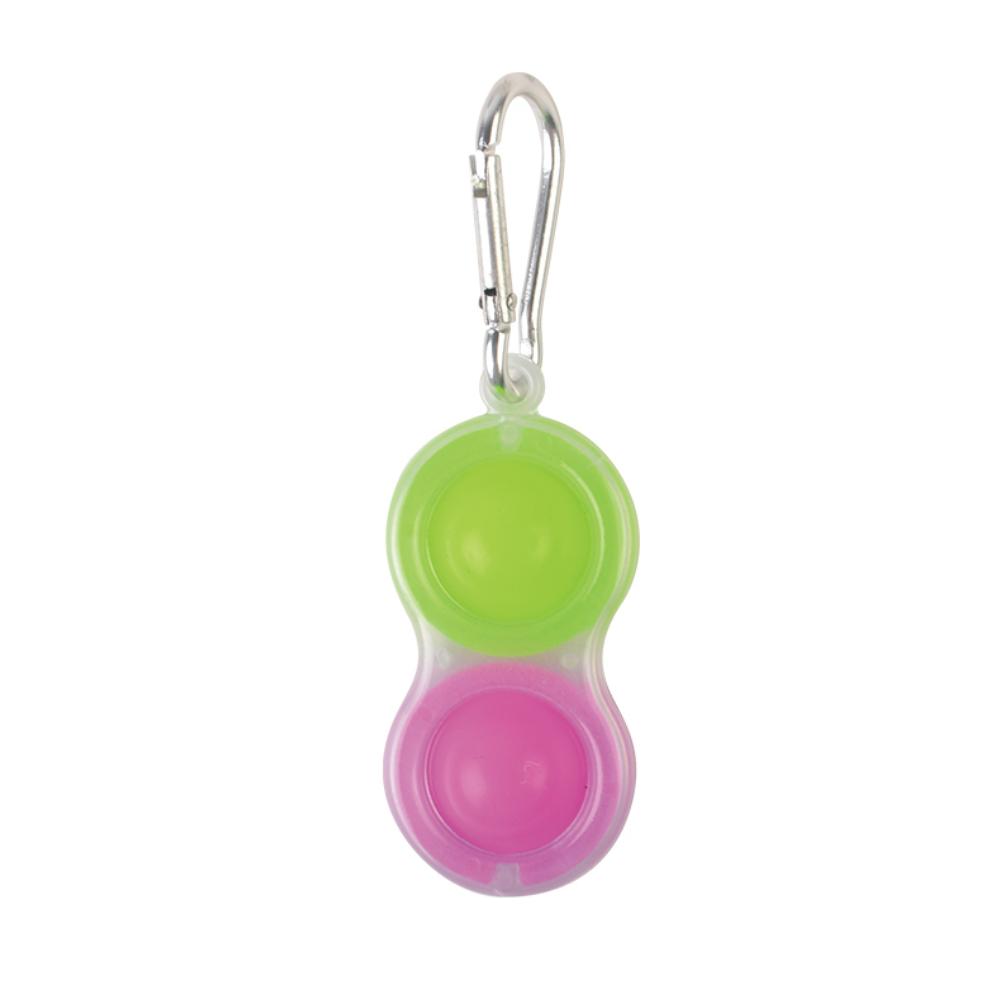 Fidget Toy Dimple 2 Pop Keychain (Styles Vary - One Supplied)