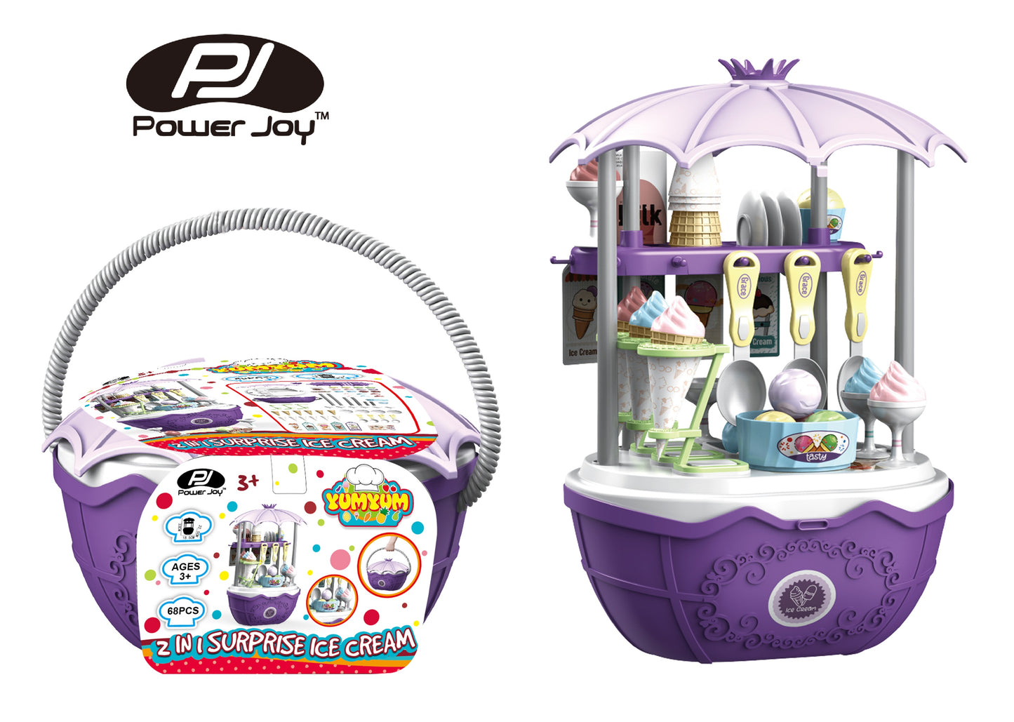 Power Joy Yumyum Surprise Kitchen & Icecream (Ice Cream Truck 2 In 1)