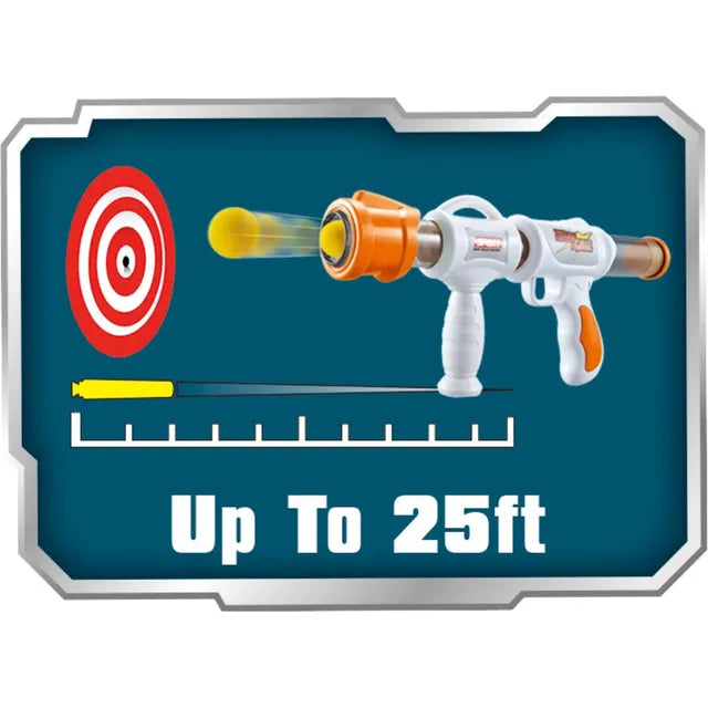 Power Joy - X Blaster 7 Toy Gun With 8 Foam Ball Set (Styles Vary)