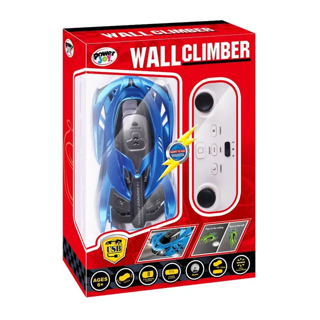 Power Joy - Remote Control Wall Climber With Lights Toy Car (Styles Vary)