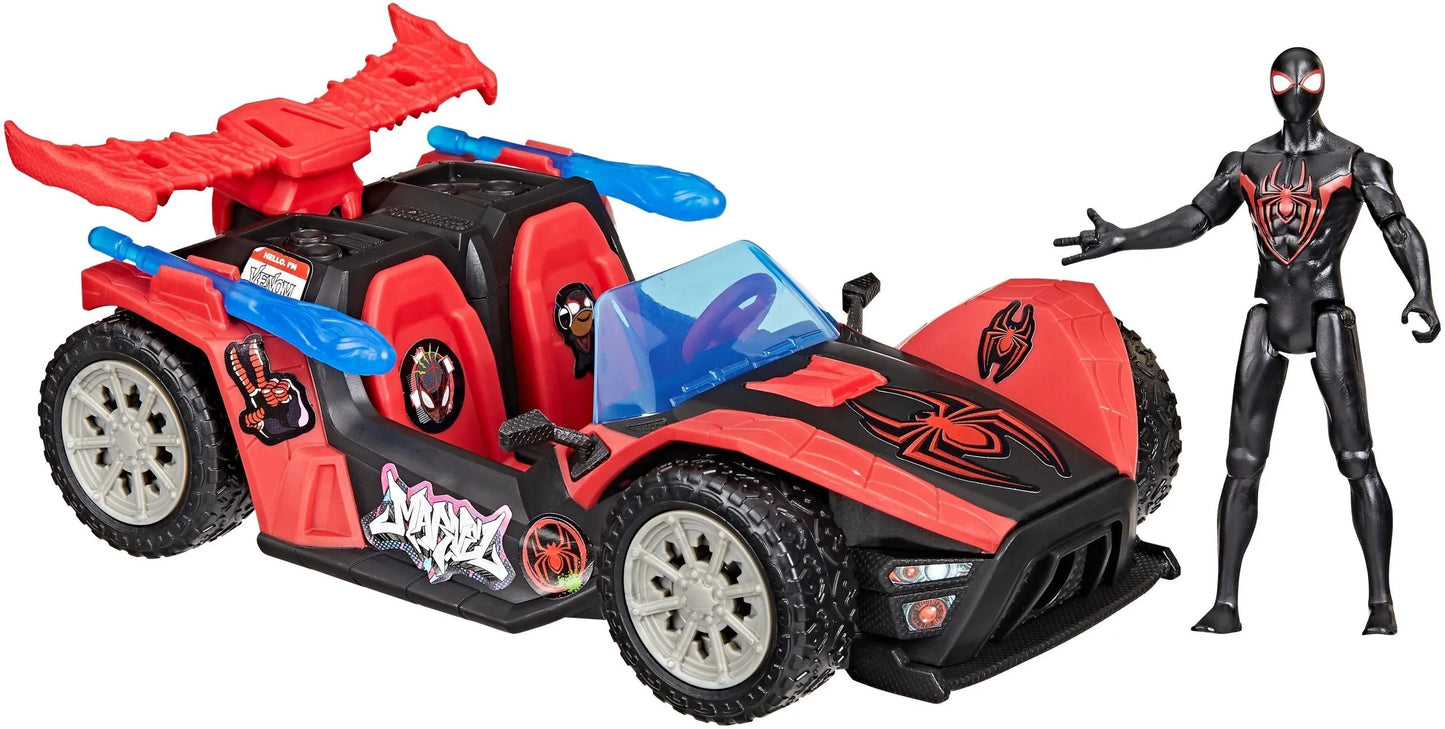 Marvel Spider Man Venomversus Vehicle with Launcher & Miles Morales Figure