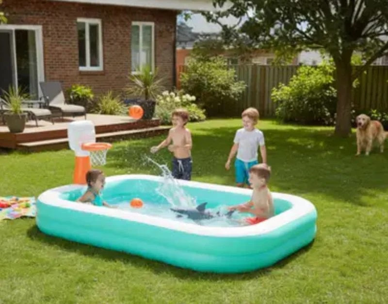 Bestway Dunk N' Splash - Inflatable Family Pool with Basketball Hoop