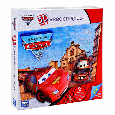 Disney Cars 2 3D Break Through Puzzle - 250 pieces