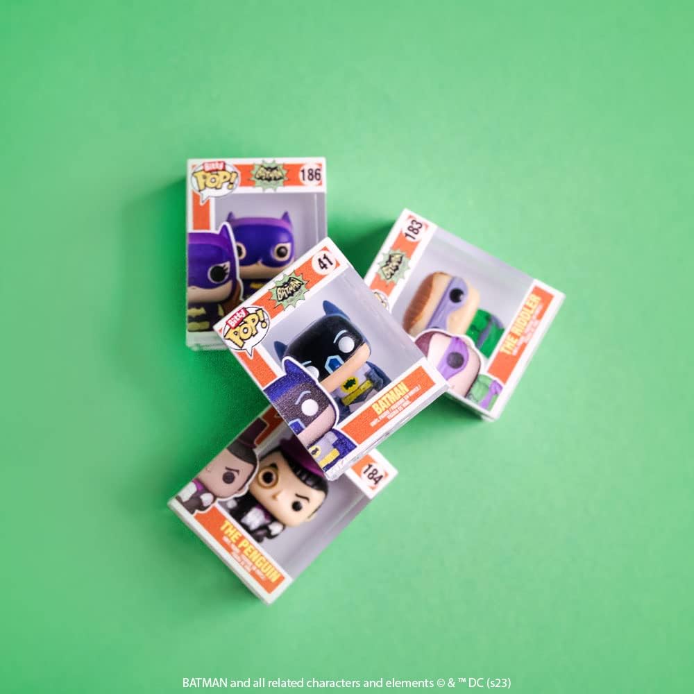 Funko Bitty Pop - DC Batman, Batgirl, The Joker and a Mystery Surprise Mini Figure