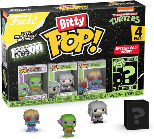 Funko Bitty Pop Teenage Mutant Ninja Turtles Mini Collectible Toys 4 Pack (Styles Vary)